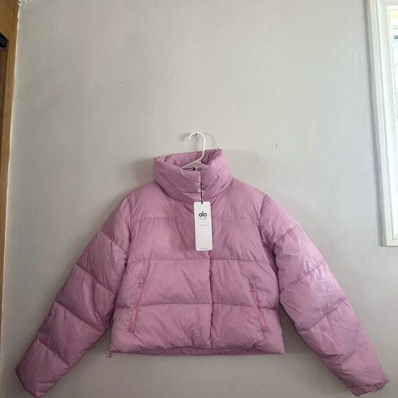 alo gold rush puffer xs